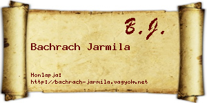 Bachrach Jarmila névjegykártya